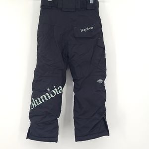 Columbia 4/5 Black Gray logo adjustable snowboard ski snow pants warm winter